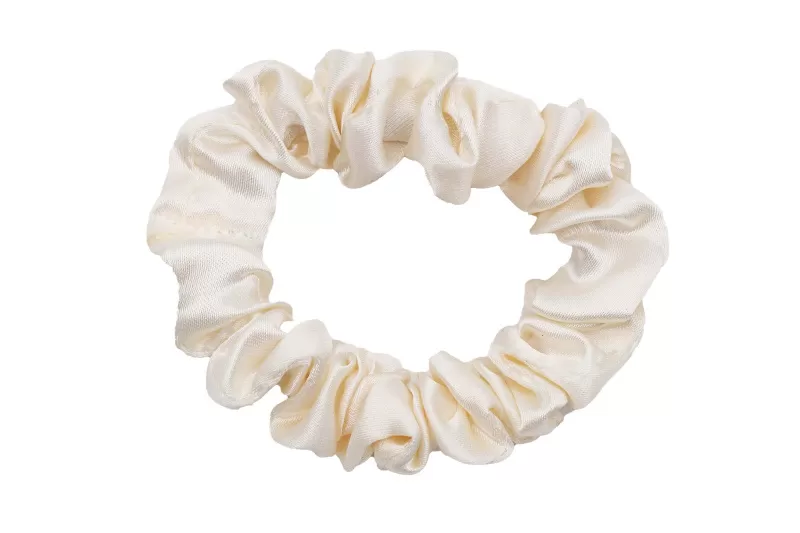 Satijnen Scrunchie ''wit''