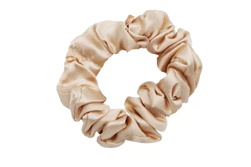 Satijnen Scrunchie ''zand''