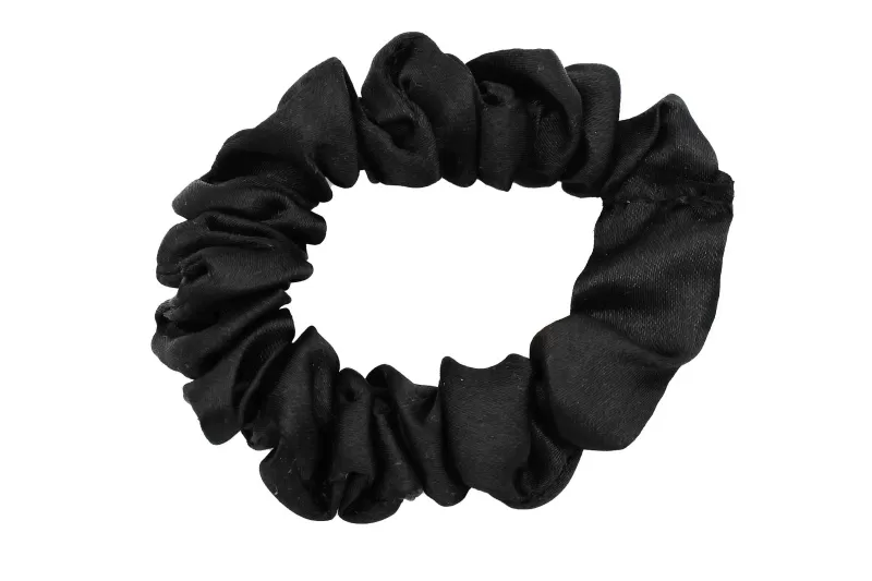 Satijnen Scrunchie ''zwart''